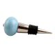  Sky Blue Crackle Ceramic Wine Stopper